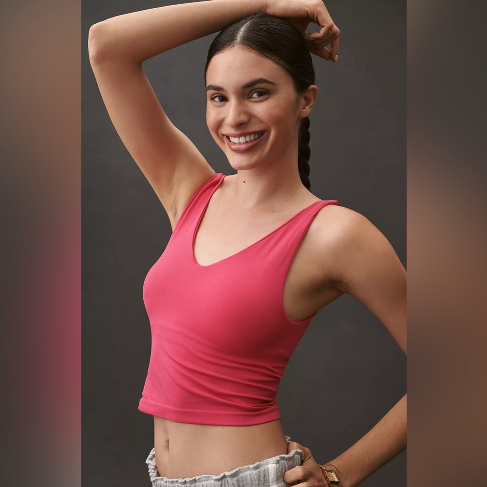ANTHROPOLOGIE The LyreBird Skin Seamless Scoop-Neck Tank NWT Size XXS/XS